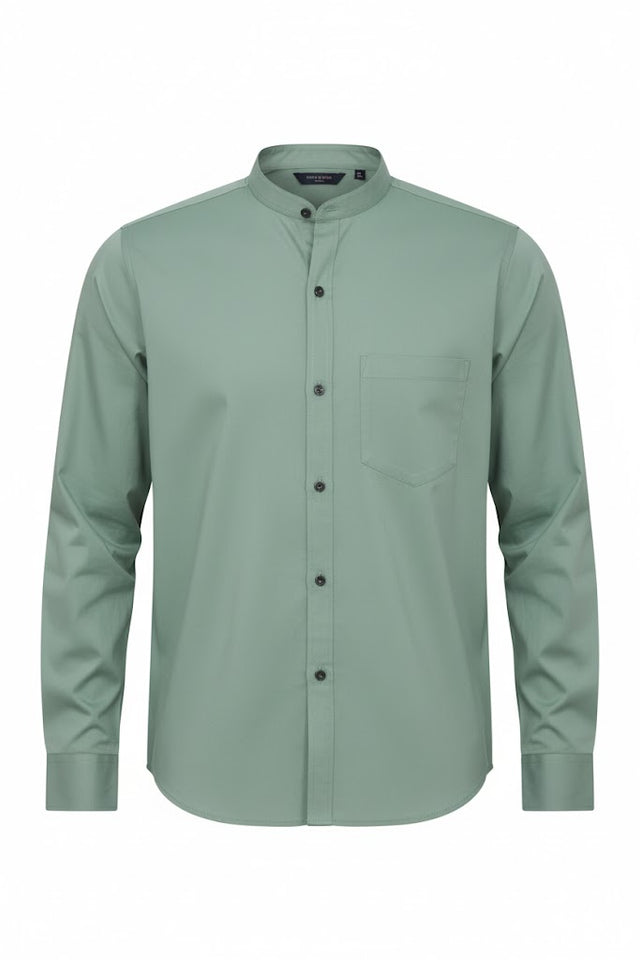 Classic green Checkered Cotton Shirt