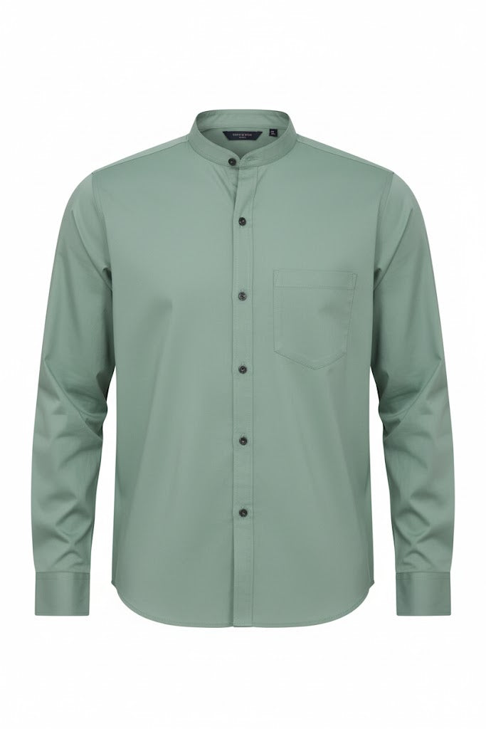 Classic green Checkered Cotton Shirt