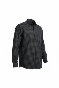 Black & Charcoal Checkered Classic Shirt