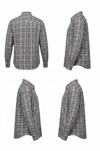 Rust & Black Premium Checkered Shirt