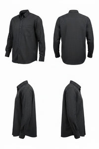 Black & Charcoal Checkered Classic Shirt