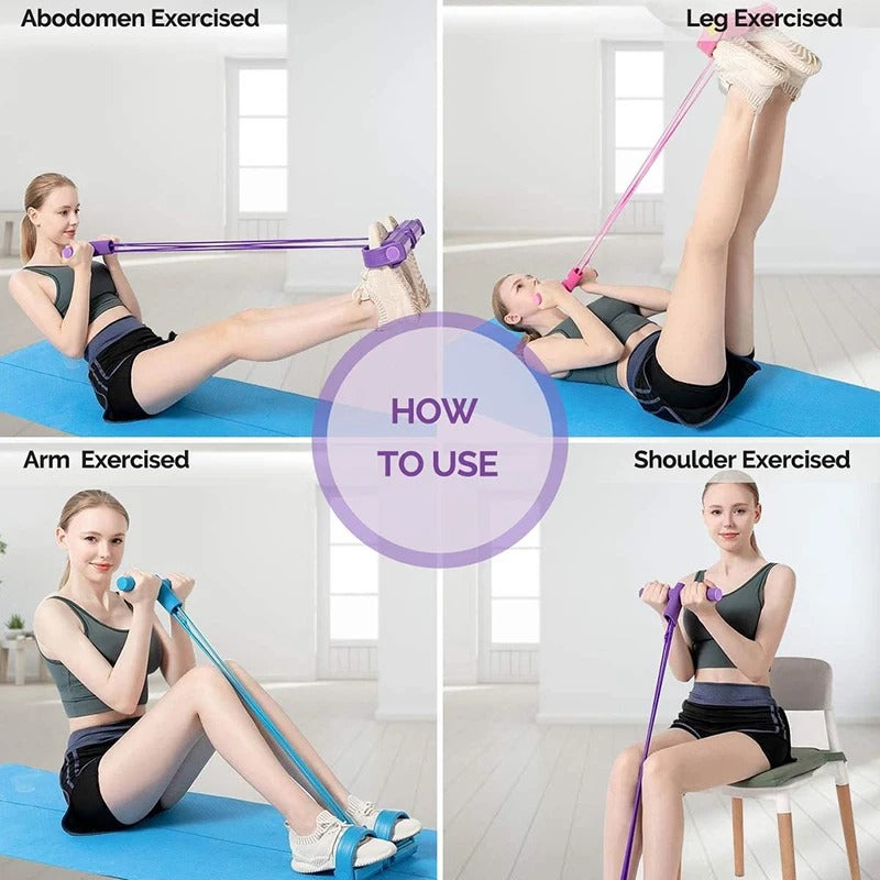 High Quality Tummy Trimmer Pedal Resistance Bands